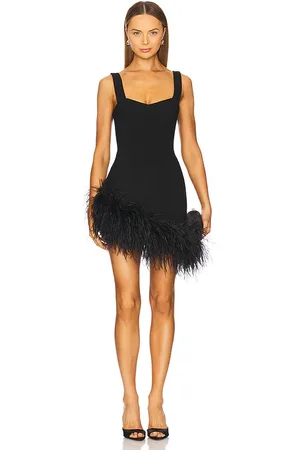 REVOLVE Santa Brands Santa brands minivestido swan en color talla M en - Black. Talla M (también en XS).