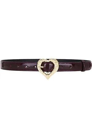 REVOLVE BLACK SUEDE STUDIO Black suede studio cinturón love en color burgundy talla L en - Burgundy. Talla L (también en M, S).