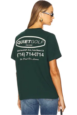 REVOLVE Quiet Golf Quiet golf camiseta proshop en color verde oscuro talla M en - Dark Green. Talla M (también en S).