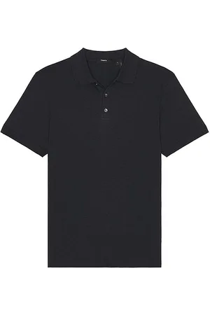 REVOLVE Theory Theory bron short sleeve polo en color azul talla M en - Blue. Talla M (también en S, XL/1X, XXL/2X).