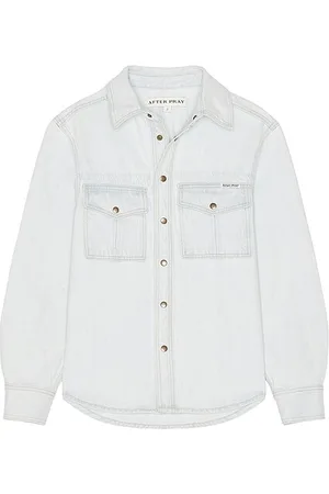 REVOLVE After Pray After pray camisa de bolsillo safari en color azul talla L en - Blue. Talla L (también en M).