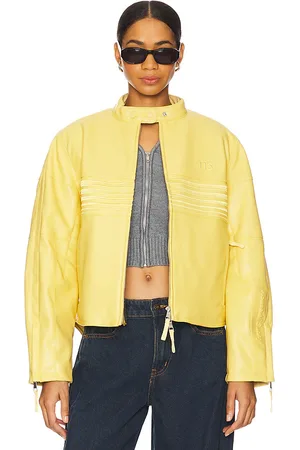 REVOLVE House of Sunny House of sunny chaqueta tipo racer de piel sintética en color amarillo talla L en - Yellow. Talla L (también en M, S, XL, X
