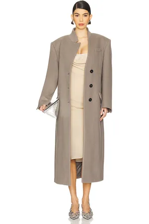 REVOLVE THE ATTICO The attico abrigo en color claro talla 36 en - Light Grey. Talla 36 (también en 38, 40, 42, 44).