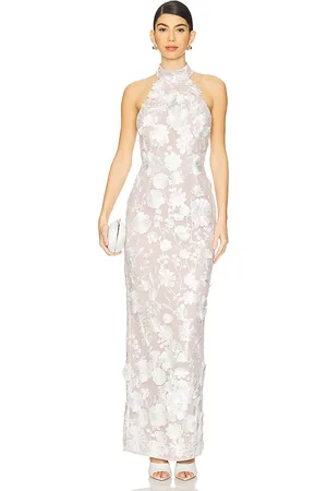 REVOLVE Bronx and Banco Bronx and banco vestido largo con cuello halter jasmine en color blanco talla L en - White. Talla L (también en M, S, XL