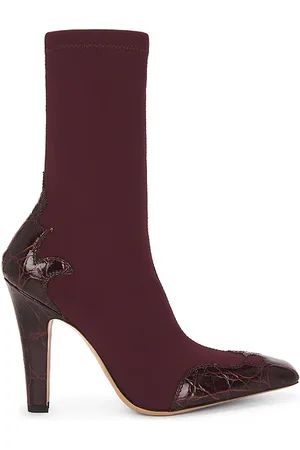 REVOLVE Paris Texas Paris texas botas al tobillo belle western 100 en color burgundy talla 36 en - Burgundy. Talla 36 (también en 37, 38, 39, 40).