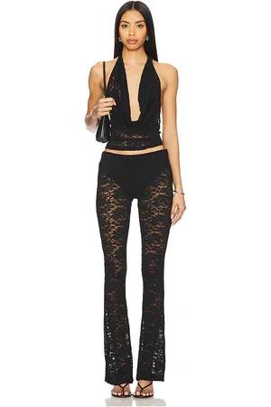 REVOLVE Superdown Superdown tania pant set en color talla L en - Black. Talla L (también en M, S, XL, XS, XXS).