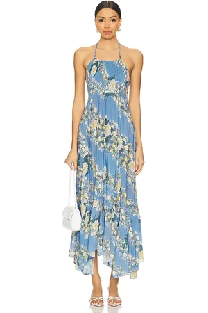 REVOLVE Free People Free people maxivestido estampado free people heat wave en color azul talla S en - Blue. Talla S (también en XS).