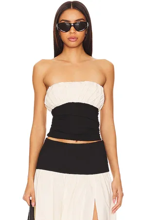REVOLVE Lovers and Friends Lovers and friends top tubo mac en color negro, blanco talla M en - Black, White. Talla M (también en L, S, XL, XS).