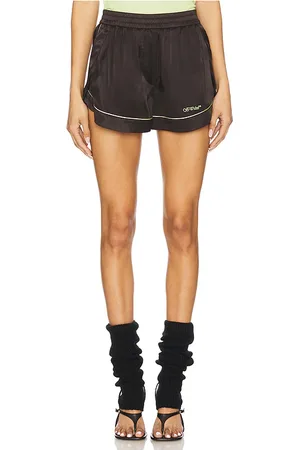 REVOLVE OFF-WHITE Off-white shorts de pijama de satén en color chocolate talla 36 en - Chocolate. Talla 36 (también en 38, 40, 42).