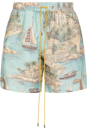 REVOLVE Rhude Rhude sailing map swim shorts en color azul cerceta talla L en - Teal. Talla L (también en M).