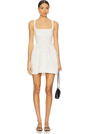 REVOLVE Free People Free people minivestido free people printed astrid en color ivory talla L en - Ivory. Talla L (también en M, S, XL).