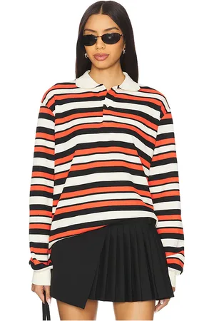 REVOLVE LIONESS Lioness leisure long sleeve polo en color rojo talla L en - Red. Talla L (también en M, S, XS).