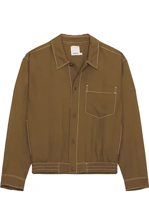 REVOLVE SIMKHAI Simkhai chaqueta tipo camisa tipo blusón keith en color verde talla M en - Green. Talla M (también en S).
