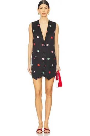 REVOLVE FIORUCCI Fiorucci vestido tipo chaleco estampado lollipop en color negro talla 36 en - Black. Talla 36 (también en 38, 40, 42).