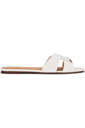 REVOLVE Polo Ralph Lauren Polo ralph lauren sandalia shiny drum pebble en color blanco talla 10 en - White. Talla 10 (también en 6.5, 7, 7.5, 8, 9).