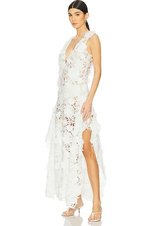 REVOLVE AKNVAS Aknvas vestido encaje flores blake en color talla 10 en - White. Talla 10 (también en 12, 2, 4, 6, 8).
