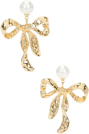 REVOLVE Self-portrait Self-portrait pendientes earrings en color oro metálico talla all en - Metallic Gold. Talla all.
