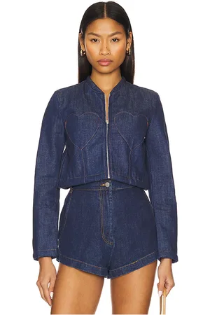REVOLVE FIORUCCI Fiorucci chaqueta denim double heart en color azul talla 36 en - Blue. Talla 36 (también en 38).