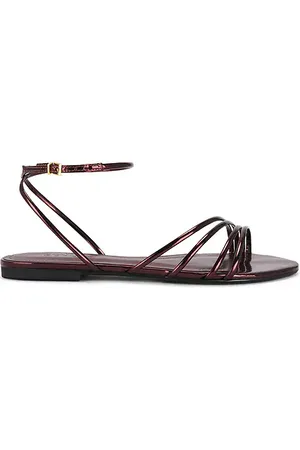 REVOLVE Schutz Schutz sandalia inez flat en color marrón talla 10 en - Brown. Talla 10 (también en 6, 7.5, 8, 8.5, 9, 9.5).
