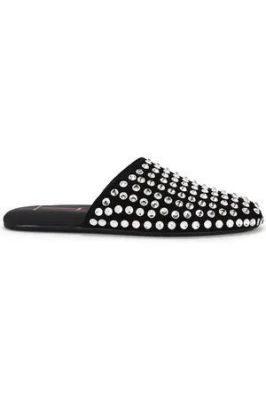 REVOLVE BLACK SUEDE STUDIO Black suede studio zapato plano shiloh en color talla 10 en - Black. Talla 10 (también en 6, 7, 8, 9).