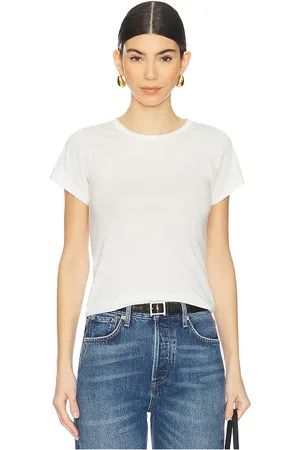 REVOLVE Eterne Eterne fitted crewneck short sleeve top en color blanco talla L en - White. Talla L (también en S, XL, XS).