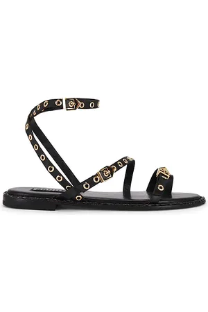 REVOLVE Schutz Schutz sandalia annete flat en color talla 10 en - Black. Talla 10 (también en 6, 6.5, 7.5, 8.5, 9.5).