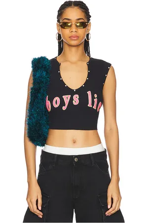 REVOLVE Boys Lie Boys lie camiseta tirantes electric love rebel en color talla L en - Black. Talla L (también en M, XL/1X, XS).