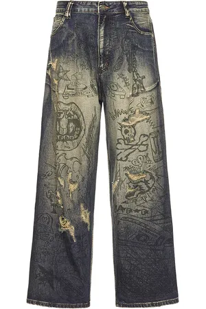 REVOLVE Jaded London Jaded london grafitti colossus washed jean en color talla 28 en - Blue. Talla 28 (también en 30, 32, 34, 36).