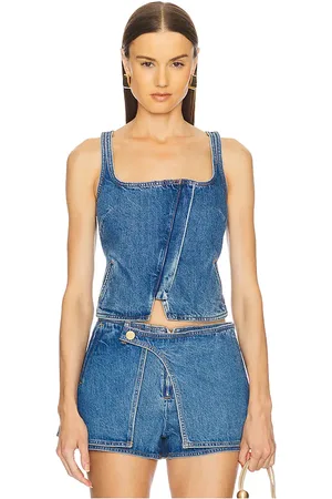 REVOLVE Cult Gaia Cult gaia top sin mangas jade en color azul talla 0 en - Blue. Talla 0 (también en 10, 2, 4).