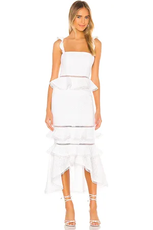 REVOLVE NBD Nbd vestido midi haze en color blanco talla L en - White. Talla L (también en M, S, XS, XXS).