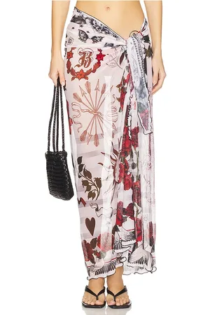 REVOLVE Agua Bendita Agua bendita pareo marine en color ivory talla all en - Ivory. Talla all.