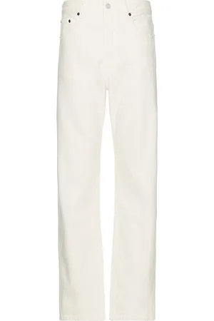 REVOLVE FRAME Frame the straight jeans en color blanco talla 30 en - White. Talla 30 (también en 34, 36).