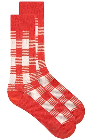 REVOLVE Guest In Residence Guest en residence calcetines gingham en color rose,red talla all en - Rose,Red. Talla all.