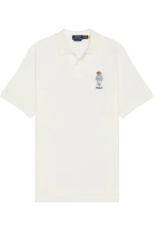 REVOLVE Polo Ralph Lauren Polo ralph lauren short sleeve artisan mesh novelty bear polo en color blanco talla L en - White. Talla L (también en M, S, XL