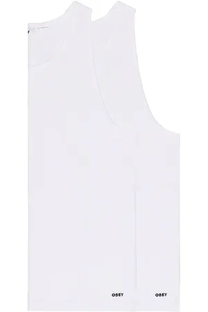 REVOLVE Obey Obey camiseta tirantes elástica 2 pack en color talla L en - White. Talla L (también en M, S, XL/1X).