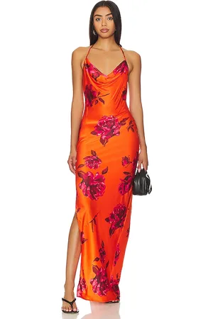 REVOLVE NBD Nbd vestido largo nicolette en color naranja talla M en - Orange. Talla M (también en S, XL, XS, XXS).