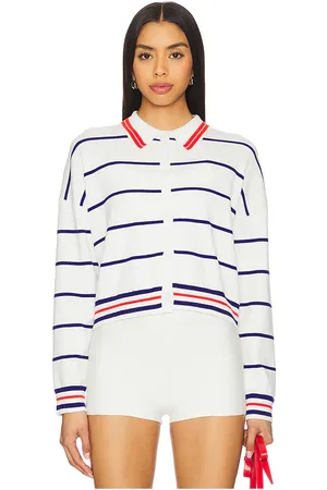 REVOLVE Central Park West Central park west nautical stripe polo en color ivory talla L en - Ivory. Talla L (también en M, S, XS).