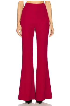 REVOLVE Gaurav Gupta Gaurav gupta pantalón clásico acampanado en color rojo talla 0 en - Red. Talla 0 (también en 2, 6, 8).