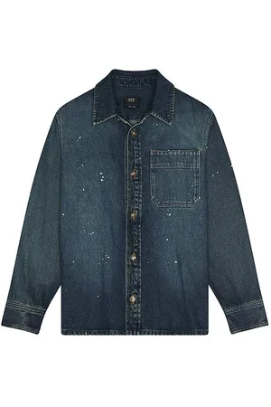 REVOLVE A.P.C. A.p.c. camisa surchemise basile en color azul talla L en - Blue. Talla L (también en M, S, XL/1X).