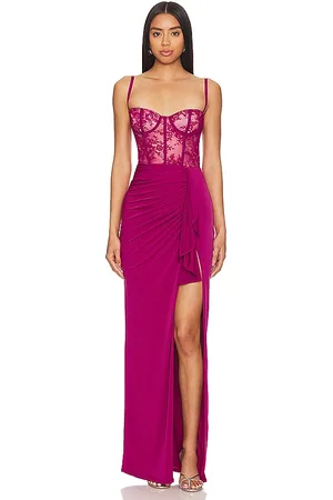 REVOLVE Katie May Katie may vestido largo willow en color fucsia talla S en - Fuchsia. Talla S (también en XL).