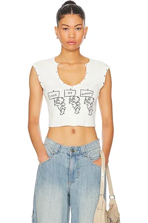 REVOLVE Boys Lie Boys lie camiseta tirantes read the signs rebel en color talla L en - White. Talla L (también en M, S, XL/1X, XXL/2X).