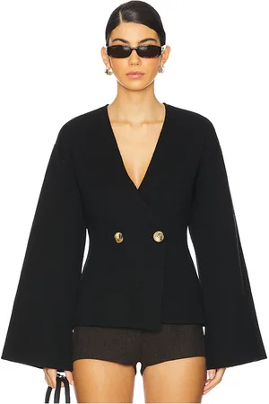 REVOLVE By Malene Birger By malene birger chaqueta tinley en color talla L en - Black. Talla L (también en S).