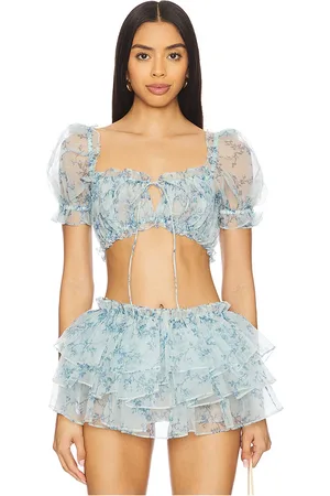 REVOLVE Selkie Selkie ropa playa the beverly hills en color bebe azul talla 1X en - Baby Blue. Talla 1X (también en 2X, 3X, 4X, 5X, 6X).