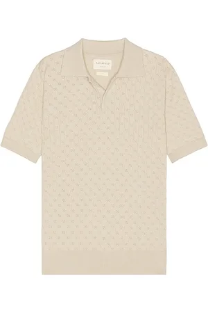 REVOLVE Far Afield Far afield jacobs short sleeve polo en color nude talla L en - Nude. Talla L (también en M, S, XL/1X).
