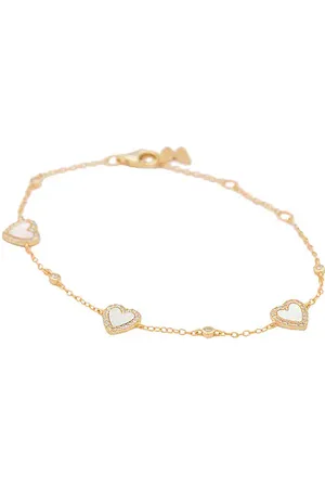 REVOLVE By Adina Eden By adina eden brazalete eden pave heart en color oro metálico talla all en - Metallic Gold. Talla all.