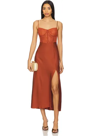 REVOLVE ASTR the Label Astr the label vestido corsé en color óxido talla L en - Rust. Talla L (también en M, S).