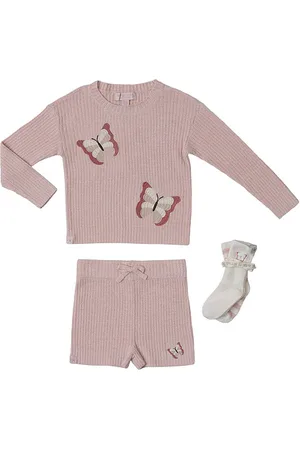 REVOLVE Barefoot Dreams Barefoot dreams conjunto de mariposas butterfly en color rose talla 2/3T en - Rose. Talla 2/3T (también en 4/5T).