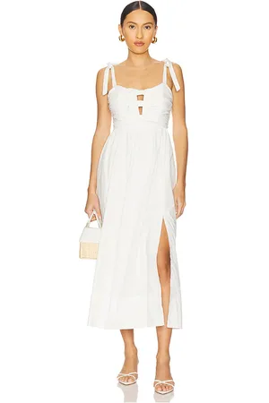 REVOLVE ASTR the Label Astr the label vestido midi dress en color talla L en - White. Talla L (también en M, S, XL, XS).