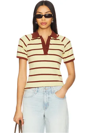 REVOLVE SAMSOE SAMSOE Samsoe samsoe polo de manga corta saamy en color amarillo talla L en - Yellow. Talla L (también en M, S, XS).