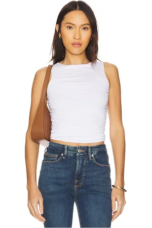 REVOLVE Good American Good american top sin mangas en color blanco talla L en - White. Talla L (también en M, S, XS, XXL/2X, XXXL/3X, XXXXL/4X).